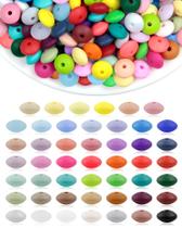 Miçangas de Silicone FIVEIZERO 12mm - 240 Unidades em 48 Cores