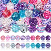 Miçangas de strass Loetere, 20 mm, cristal, redondas, 40 peças, sereia