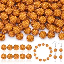 Miçangas de strass TINKRSTUFF 105 unidades, 10 mm, douradas, redondas