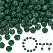 Miçangas de strass TINKRSTUFF 150 peças, 10 mm, verde esmeralda