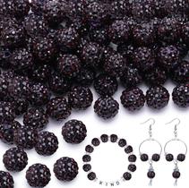 Miçangas de strass TINKRSTUFF, roxo escuro, 10 mm, 200 unidades