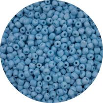 Miçangas de Vidro 3,6mm (6/0) 15g Azul Bebê +/- 250 Und
