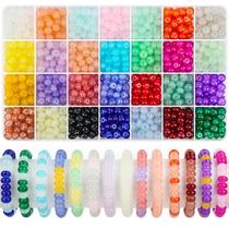 Miçangas para Artesanato Shynek 1120 peças 5x8 mm 28 cores Rondelle