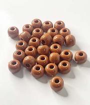 Miçangas Tererê Marrom 10mm - 200 peças - 100g Miçangas Tererê Marrom 10mm - 200 peças - 100g