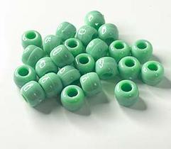 Miçangas Tererê Verde Água 10mm - 1000 peças - 500g