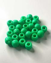 Miçangas Tererê Verde Neon 10mm - 200 peças - 100g
