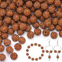 Miçangas TINKRSTUFF 100 peças de strass marrom de 10 cm