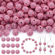 Miçangas TINKRSTUFF 120 unidades de 10 mm de strass rosa escuro