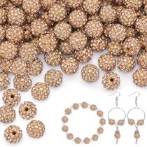 Miçangas TINKRSTUFF 150 peças de strass marrom claro de 10 mm