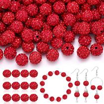 Miçangas TINKRSTUFF 200 peças de strass vermelho com 1 cm de diâmetro Miçangas TINKRSTUFF 200 peças de strass vermelho com 1 cm de diâmetro