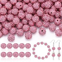 Miçangas TINKRSTUFF 200 unidades de miçangas de strass rosa de 10 cm