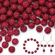 Miçangas TINKRSTUFF 200 unidades de strass vermelho escuro de 10 mm