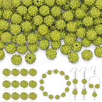 Miçangas TINKRSTUFF Olivine 120 unidades de strass redondas de 10 mm