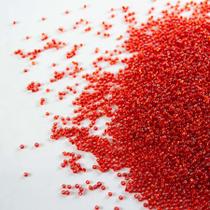 Miçanguinha 11/0 Vermelho Com Miolo 2MM100 Gramas