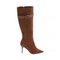 Michely - Bota Feminina Cano Alto Salto Fino Caramelo Michely - Bota Feminina Cano Alto Salto Fino Caramelo