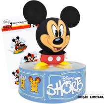 Mickey Boneco Colecionável Disney Shorts Serie Limitada 12 cm + Adesivo