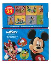 Mickey e Amigos - Encontrando os Amigos - Livro + Jogo da Memória Sortido - MELHORAMENTOS