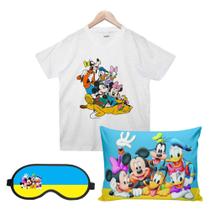 Mickey e seus amigos Camisa, Almofada e Máscara de dormir