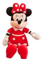 Mickey Minnie Mouse Pelúcia Infantil Vermelho Rosa 35cm