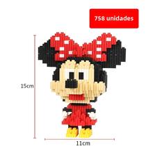 Mickey Minnie Stitch Belle Star Derena Blocos De Construção Quebra-cabeça Brinquedo Para Meninos