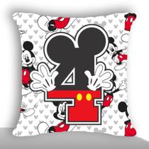 Mickey mouse disney alfabeto e numeros capa de almofada 42cm