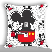 Mickey mouse disney alfabeto e numeros capa de almofada 42cm