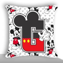 Mickey mouse disney alfabeto e numeros capa de almofada 42cm