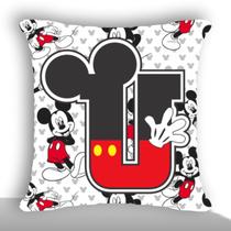 Mickey mouse disney alfabeto e numeros capa de almofada 42cm