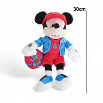 Mickey Mouse Pelúcia Natal Disney 30cm