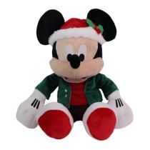 Mickey Pelúcia Xadrez Enfeite Natal Disney 49cm 1un - CROMUS