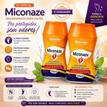 Miconaze Creme Desodorante para os Pés 120ml Anti Odor Controle de Odores Frescor Prolongado Hidratação e Cuidados com os Pés Rhenuks Miconaze Creme Desodorante para os Pés 120ml Anti Odor Controle de Odores Frescor Prolongado Hidratação e Cuidados com os Pés Rhenuks
