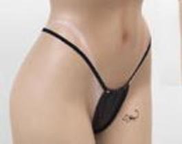 Micro calcinha cortininha CA007 Couro Legítimo