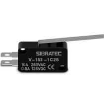 Micro Chave Fim De Curso V-153-1c25 Sibratec com 1 Contato Reversível e Corpo Plástico Micro Chave Fim De Curso V-153-1c25 Sibratec com 1 Contato Reversível e Corpo Plástico
