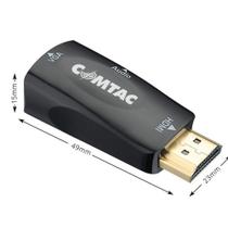 Micro Conversor HDMI Para VGA Comtac 9332