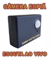 Micro escuta ambiente com gravador de audio e video
