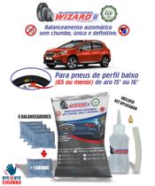 Micro Esferas Balanceamento Sem Chumbo Peugeot 2008 Aro 15" e 16" - Kit 5 Pneus e Bisnaga - Balanceador Dinâmico Wizard