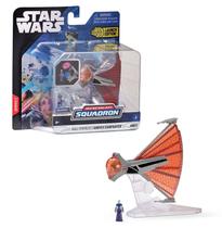 Micro Figura Star Wars Asajj Ventress's Com Nave Ginivex Starfighter Micro Galaxy Squadron Launch Edition - Sunny - 3440