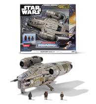 Micro Figura Star Wars Micro Galaxy Squadron com Nave - Razor Crest Arvala-7 - Launch Edition - Sunny - 3445