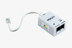 Micro Filtro Adsl Duplo Multicraft Branco Internet Modem