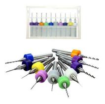 Micro Fresa Broca Pcb Kit 10 Peças P/ Torno Retífica