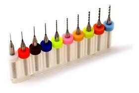 Micro Fresa Broca Pcb Kit 10 Peças Para Torno Retífica