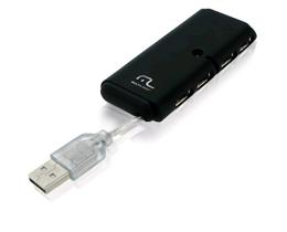 Micro Hub 04 Portas USB 2.0 Preto - Multilaser