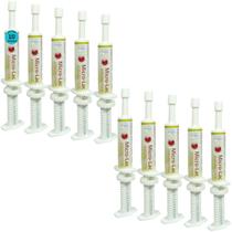 Micro Lac Aditivo Probiótico Para Cães Gatos Equínos 15g Kit Com 10