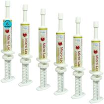 Micro Lac Aditivo Probiótico Para Cães Gatos Equínos 15g Kit Com 6