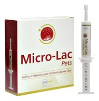 Micro-lac Aditivo Probiótico Pet 1 Seringa 15g Inovet