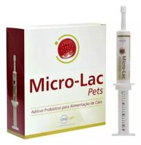 Micro-lac Aditivo Probiótico Pet 1 Seringa 15g Inovet