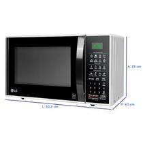 Micro-ondas 30l Lg Easyclean C/ Puxador - Ms3091bc.fwhflgz
