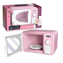 Micro-ondas Brinquedo Infantil Cozinha Educativa p/ Criança Porta Botão Gira Criatividade Resistente Utensílio