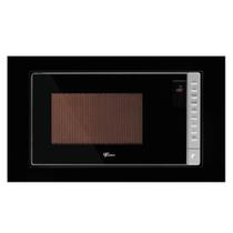 Micro-Ondas Fischer Fit Line Embutir 25L Moldura Preta 127V Com Função Descongelar 34915(98445)
