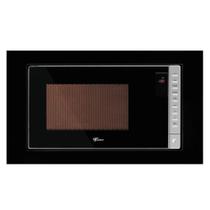 Micro-Ondas Fischer Fit Line Embutir 25L Moldura Preta 220V Com Função Descongelar 34915(98444)